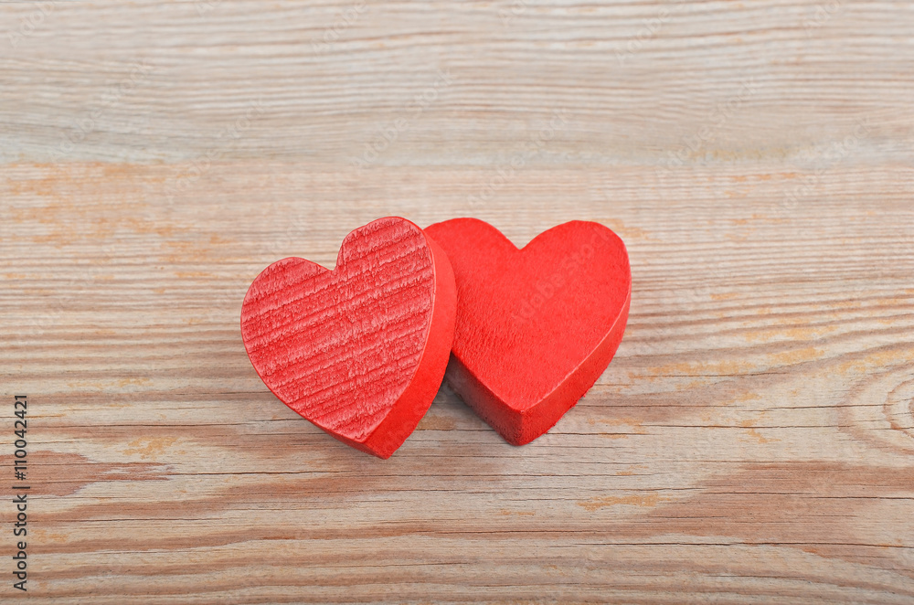 Heart on wooden background Heart on wooden background