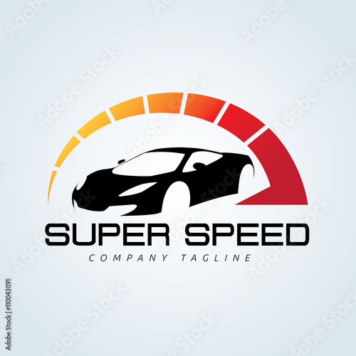 Super speed logo. Car logo. Automotive logo.vector logo template.