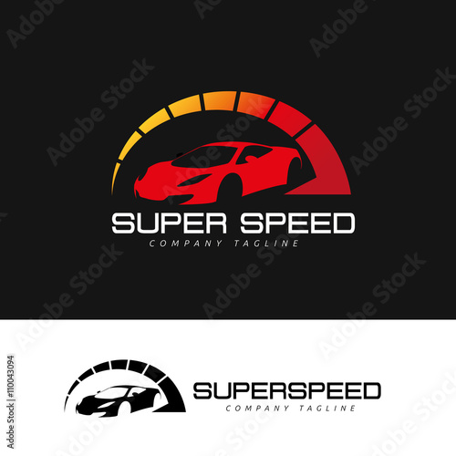 Super speed logo. Car logo. Automotive logo.vector logo template.
