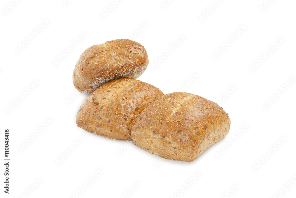 three freshly baked bread three freshly baked bread