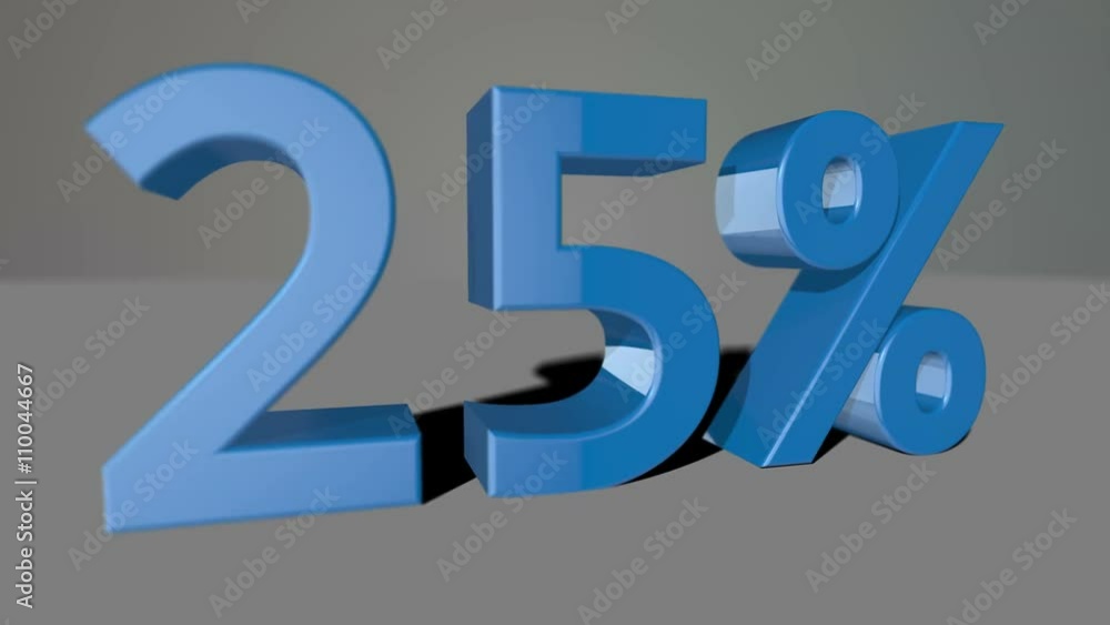 Blue growing 3D numbers, counting up to 99% including luma matte Blue growing 3D numbers, counting up to 99% including luma matte