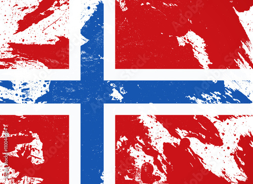 Norway flag color painted for independence day background