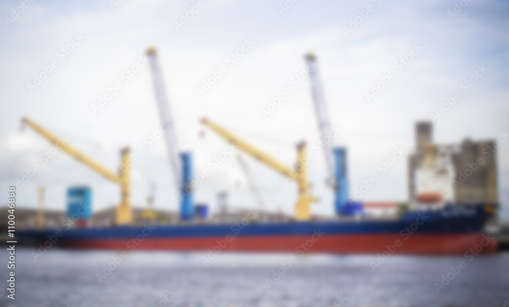 General cargo ship,Image blur style