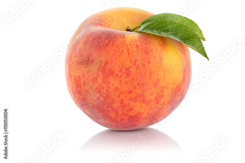 Pfirsich Frucht Obst Freisteller freigestellt isoliert