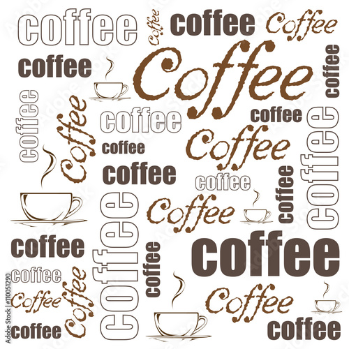 Vector coffee background