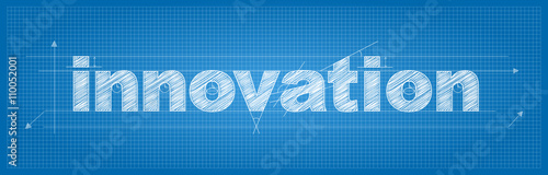 INNOVATION Vector Technical Lettering Icon