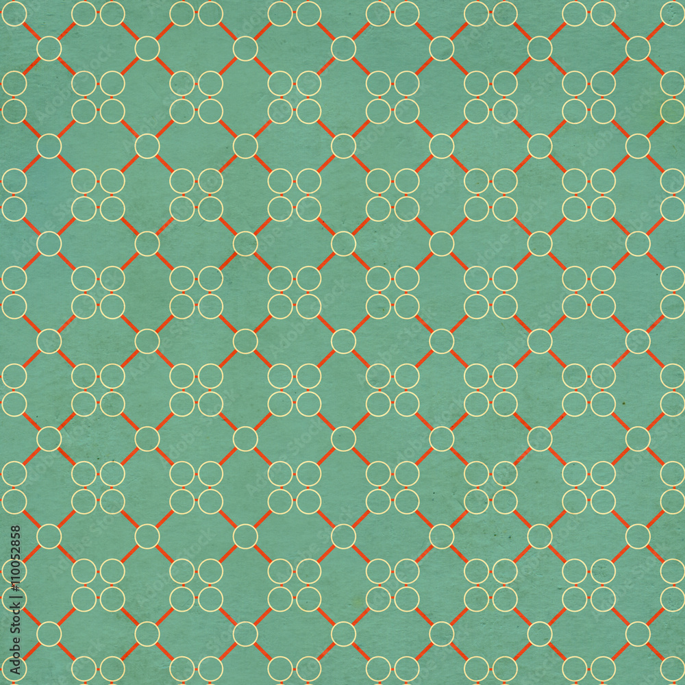 Seamless texture of the old paper with geometric ornamental patt Seamless texture of the old paper with geometric ornamental patt