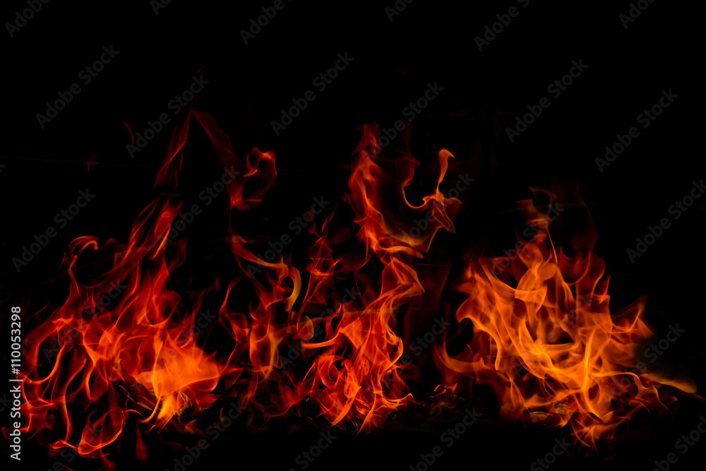 Fire frame background. Fire frame background.
