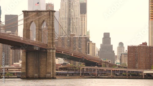 New York City Brooklyn Bridge East River Manhattan Skyline