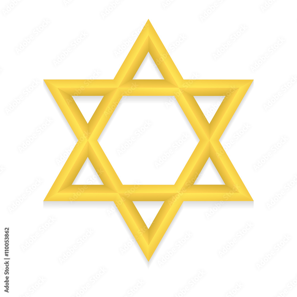 Golden hexagram icon Golden hexagram icon