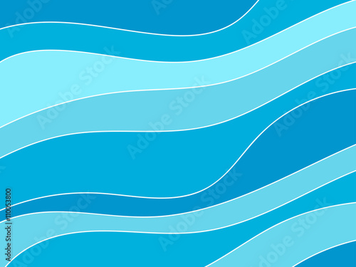 Waves vector. Ocean waves. Vector.