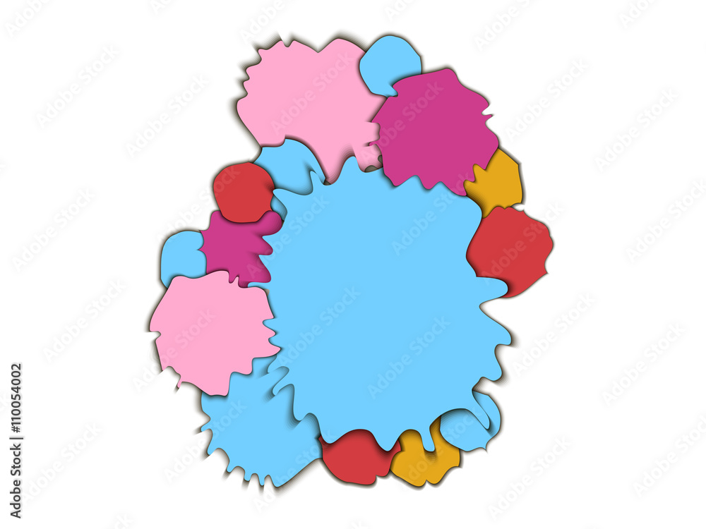Abstract background with paper. 3d splash, colored paper. Vector illustration. Abstract background with paper. 3d splash, colored paper. Vector illustration.