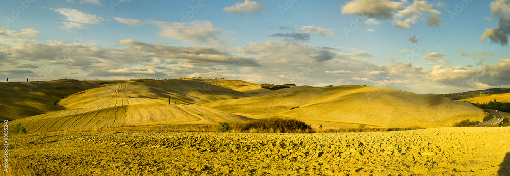 Fototapeta premium jesień na polach Toskanii