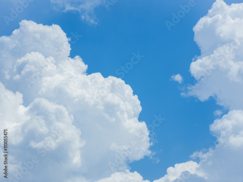 cloud on the blue sky