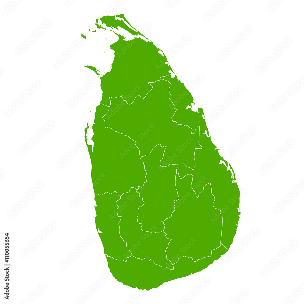 スリランカ 地図 国 アイコン Stock Vector Adobe Stock