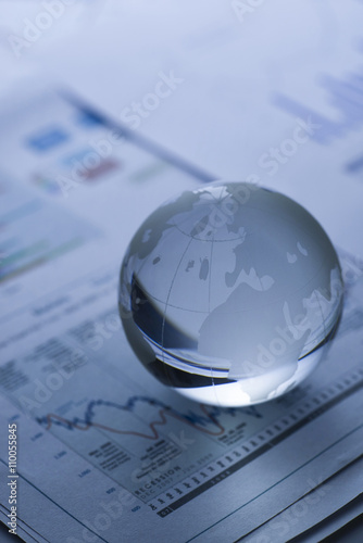 Business concept,blue tone