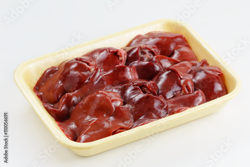 Fresh raw chicken liver
