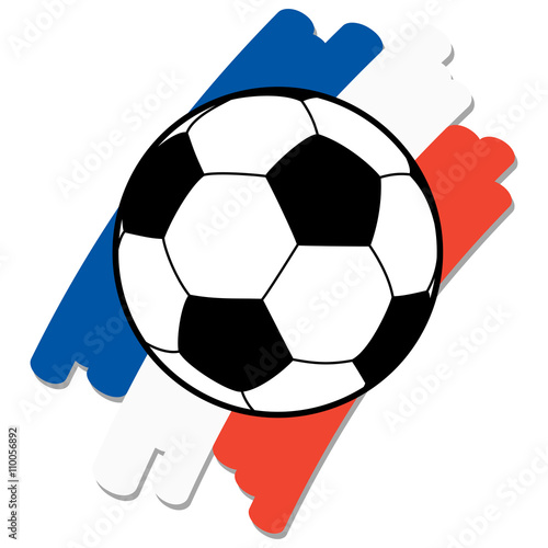 soccer ball with france national colors