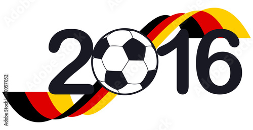 lettering 2016 with german national colors