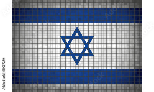Mosaic flag of Israel
