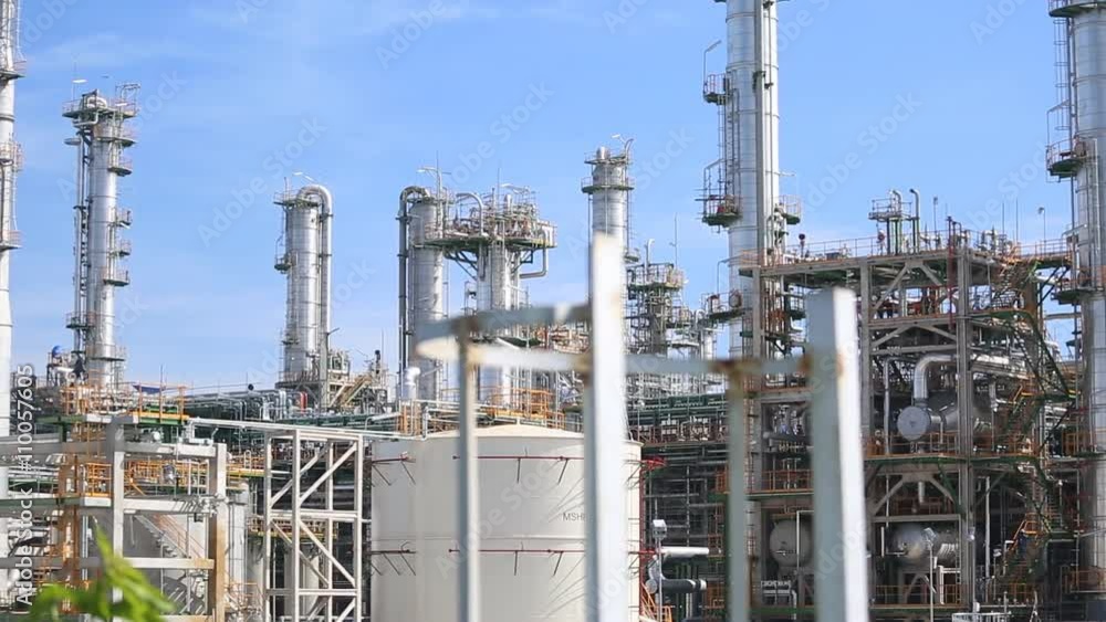 Oil Refinery tower in oil refinery plant Oil Refinery tower in oil refinery plant