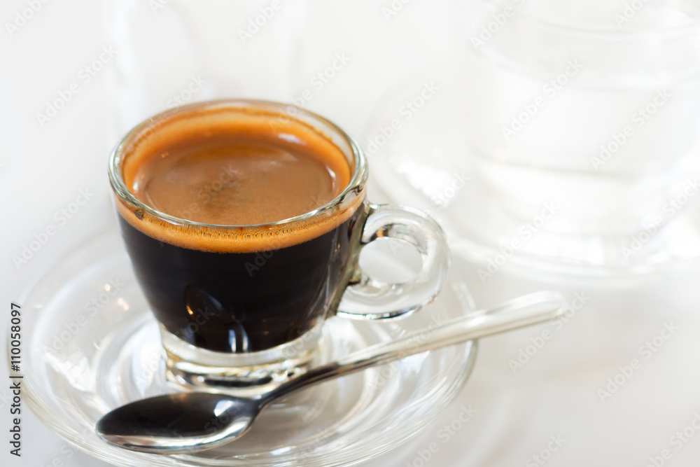 Naklejka premium Coffee cup. Selective focus.