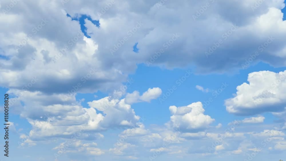 Timelapse clouds over the green field and forest. FULL HD, Timelapse clouds over the green field and forest. FULL HD,