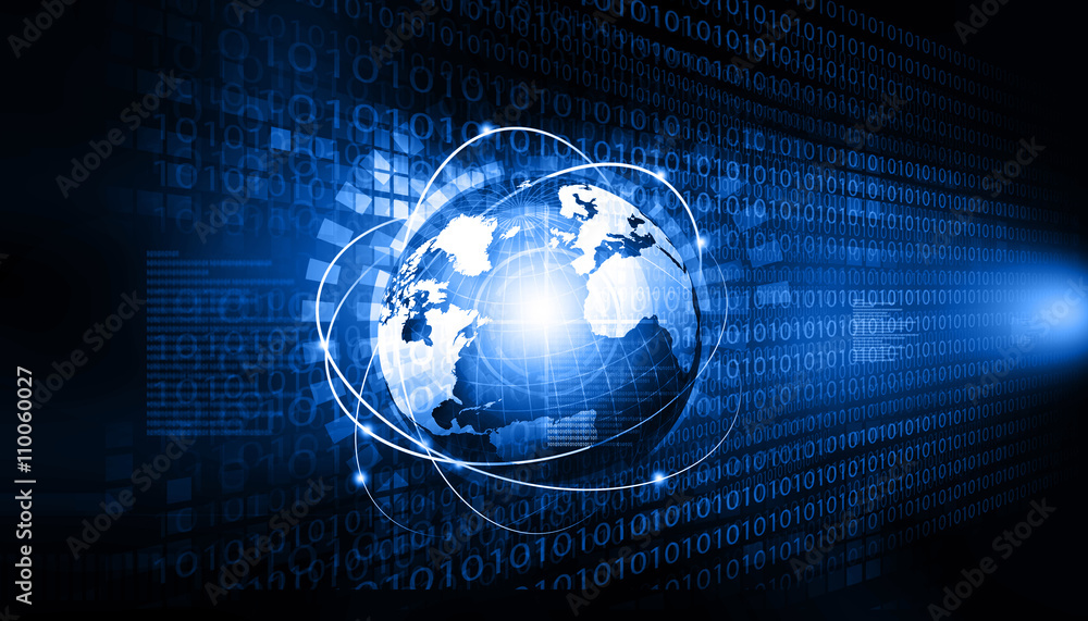 Global communication technology background. Global communication technology background.
