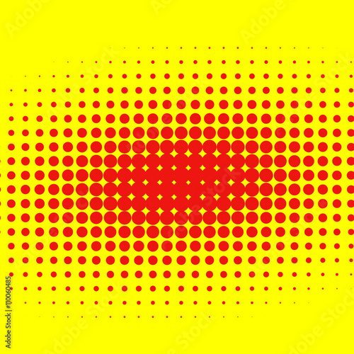 Abstract Creative concept vector comics pop art style blank layout template with clouds beams and isolated dots pattern on background. For Web and Mobile Applications, illustration template design