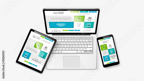  Web design concept. Vector