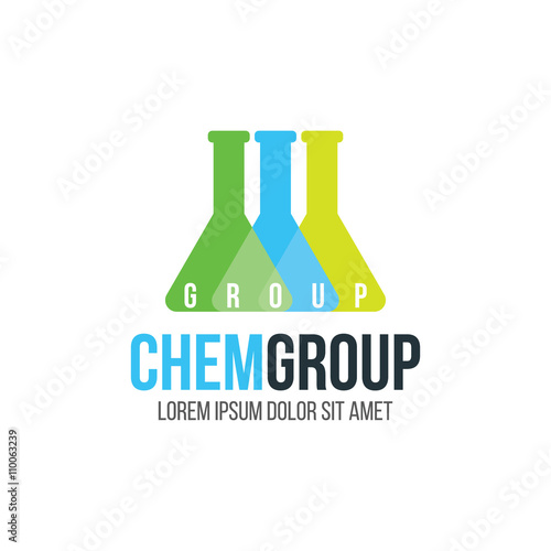 Laboratory logo vector illustration.