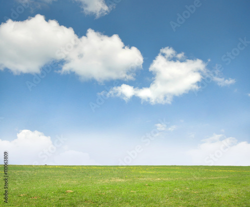 Landscape - sky and meadow