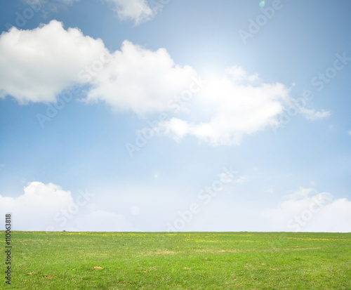Landscape - sky and meadow