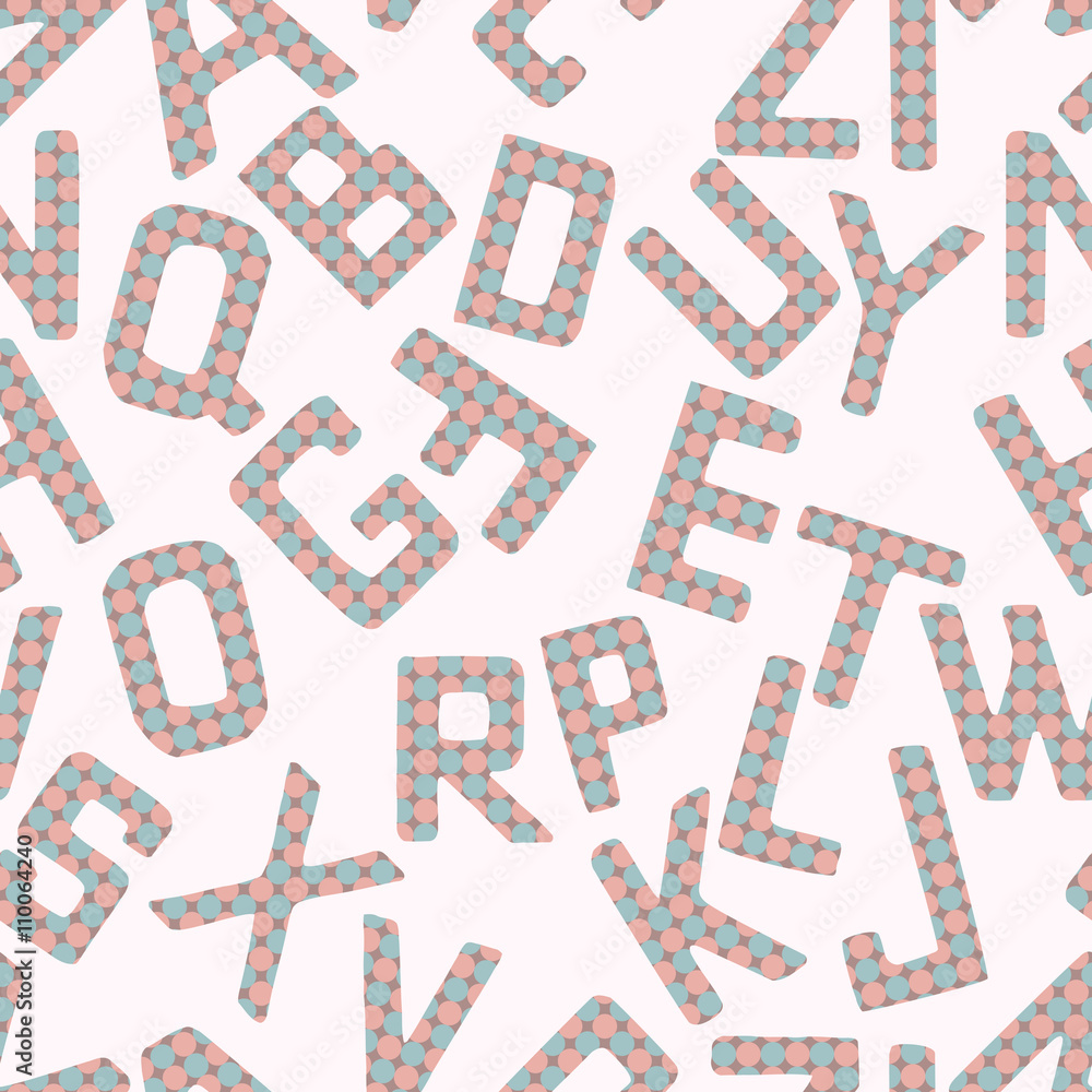Seamless background pattern letters. Letters vector. Seamless background pattern letters. Letters vector.