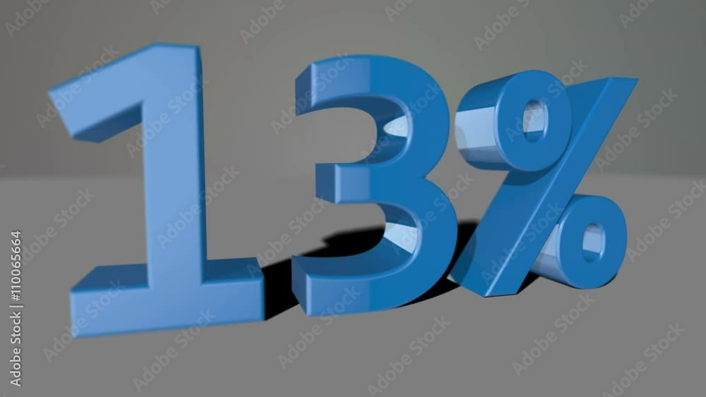 Blue growing 3D numbers, counting up to 52% including luma matte Blue growing 3D numbers, counting up to 52% including luma matte