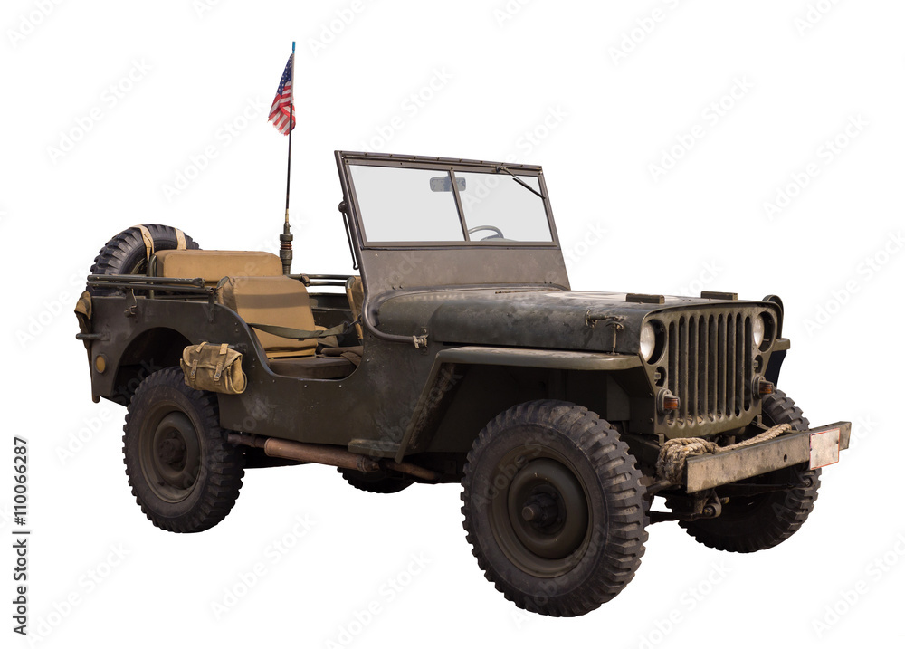 alter militär geländewagen von 1939-45