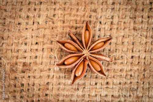 Close up of Star anise