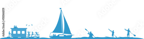 Bewegung auf dem Wasser