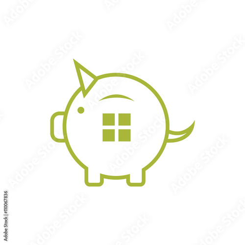 pig LOGO design concept real estate