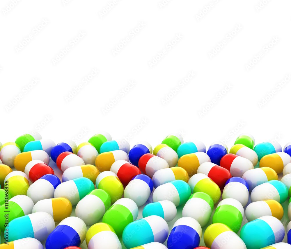 Tablets background with space for your text. 3D illustration Tablets background with space for your text. 3D illustration