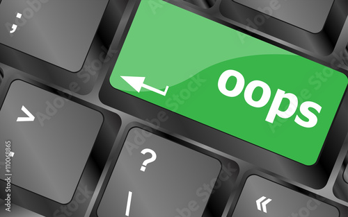 The word oops on a computer keyboard. Keyboard keys icon button vector. Keyboard Icon, Keyboard Icon Vector, Keyboard Icon Art, Keyboard Icon App