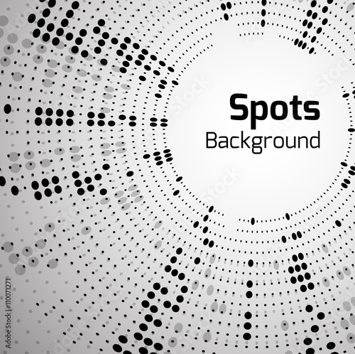Vector background with halftone pattern and place for text. Element for brochures, cards,  web elements and  your design