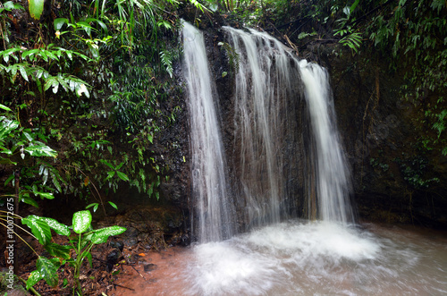 A waterfall in Paronella Park in Queenland Australia