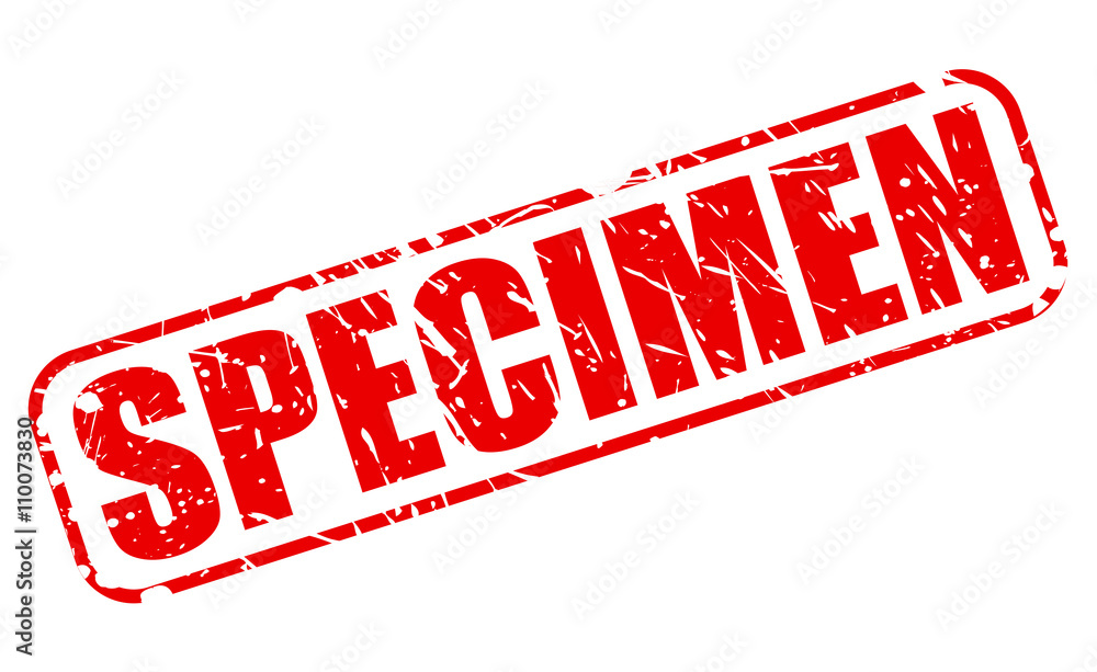SPECIMEN red stamp text Stock Vector Adobe Stock