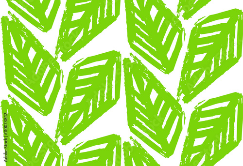 Vector seamless pattern with careless eco lements. Abstract background made using of brush smears. Monochrome hand drawn texture