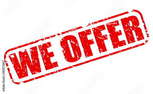 WE OFFER red stamp text