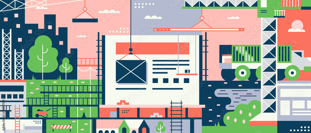 Web building constraction site Web building constraction site