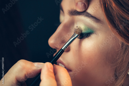Young woman with beautiful makeup
