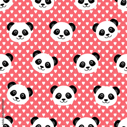 Fototapeta Naklejka Na Ścianę i Meble -  Lovely panda wallpaper