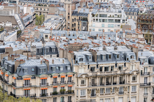 Photography paris roofs and building cityview